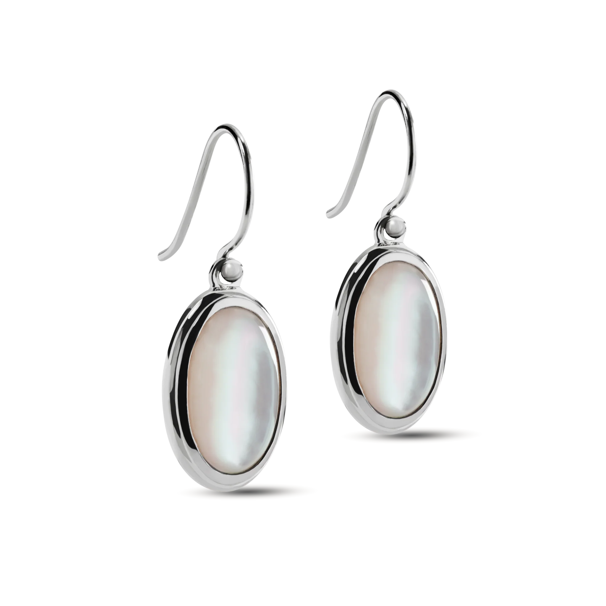 Heirloom Mother Of Pearl Drop Earrings - Sterling Silver - Image 3
