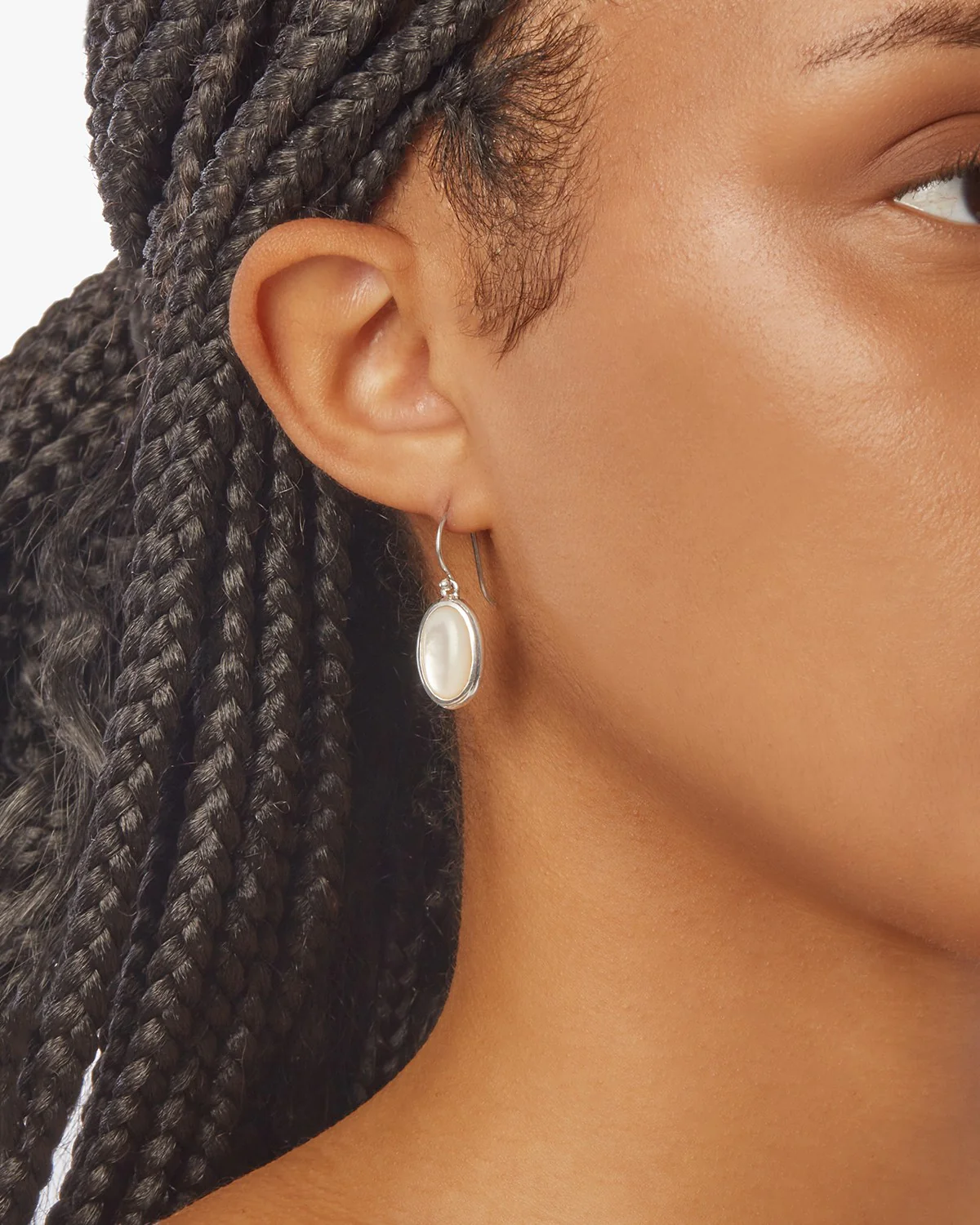 Heirloom Mother Of Pearl Drop Earrings - Sterling Silver - Image 8