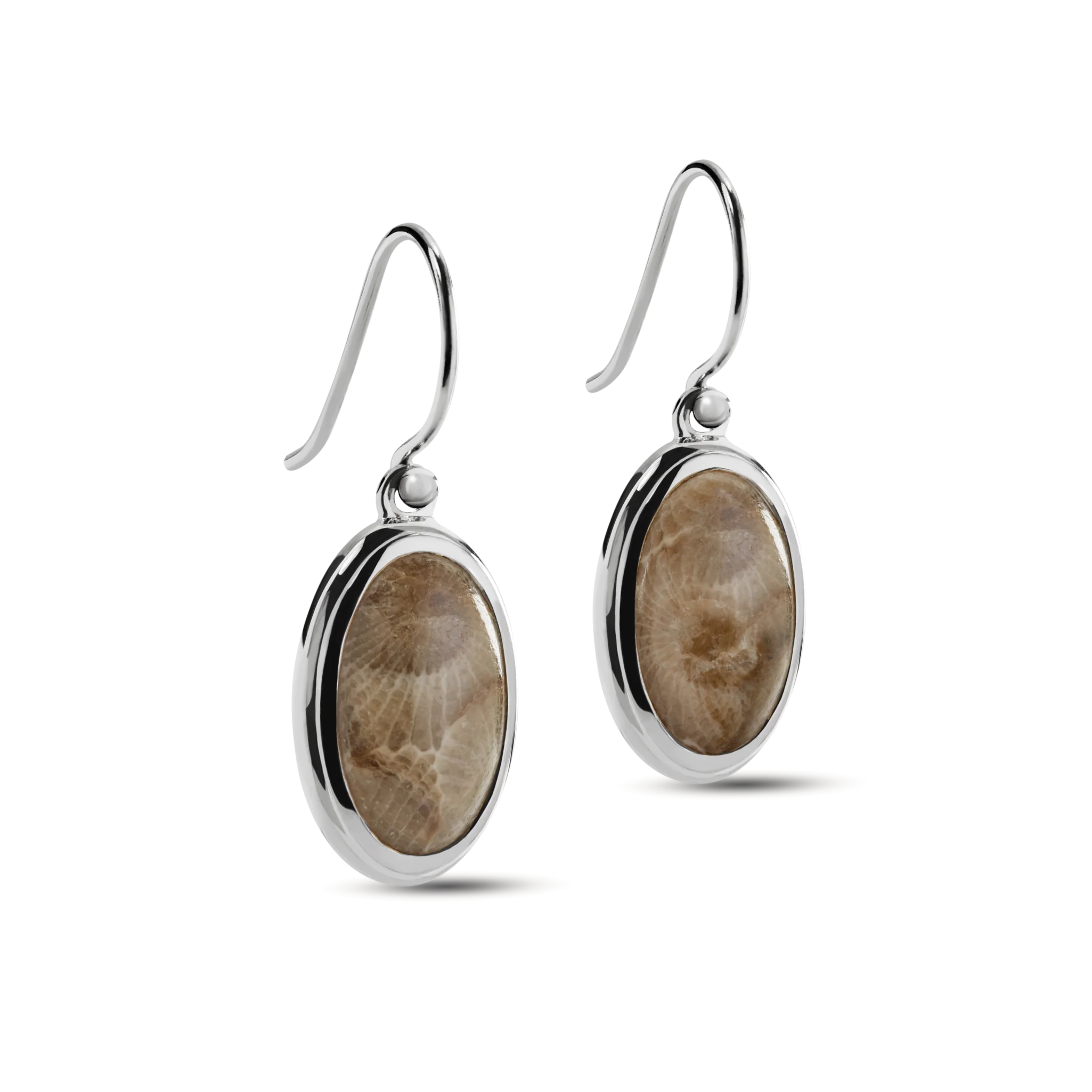 Heirloom Petoskey Drop Earrings - Sterling Silver - Image 3