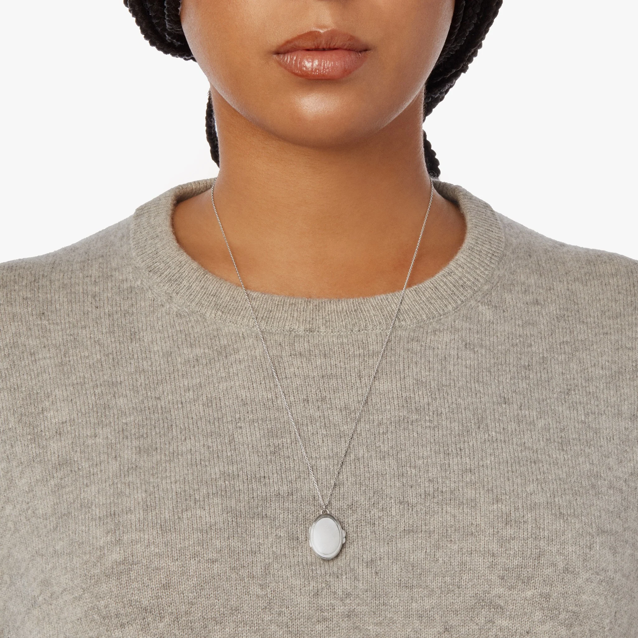 Heirloom Statement Locket Necklace - Sterling Silver - Image 10