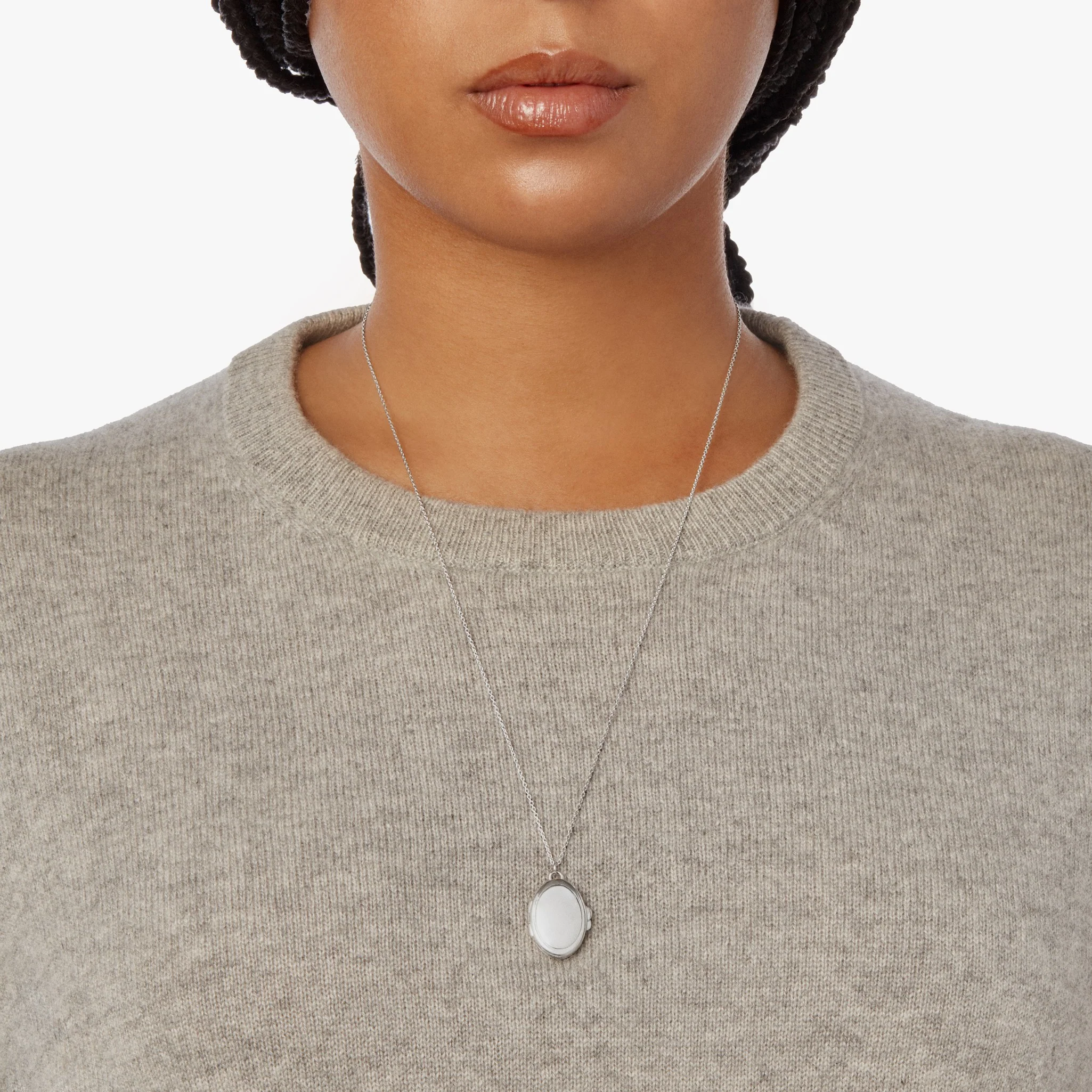 Heirloom Statement Locket Necklace - Sterling Silver - Image 15