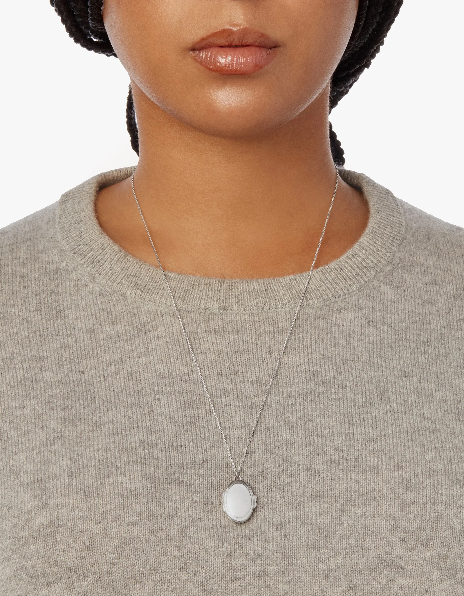 Heirloom Statement Locket Necklace - Sterling Silver - Image 16