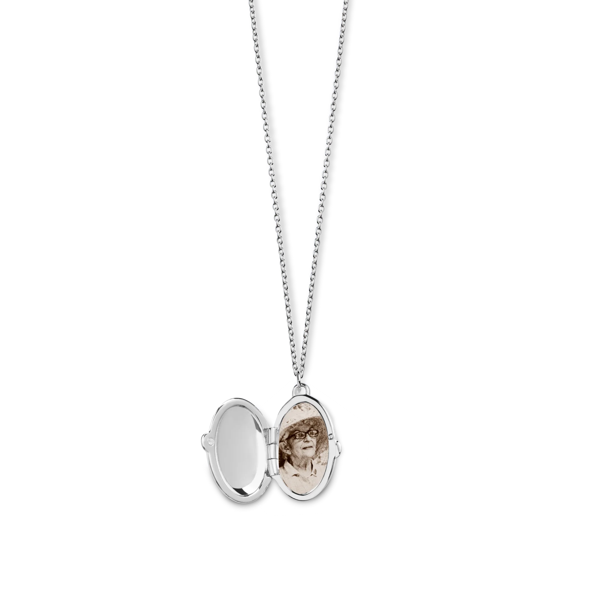 Heirloom Statement Locket Necklace - Sterling Silver - Image 3