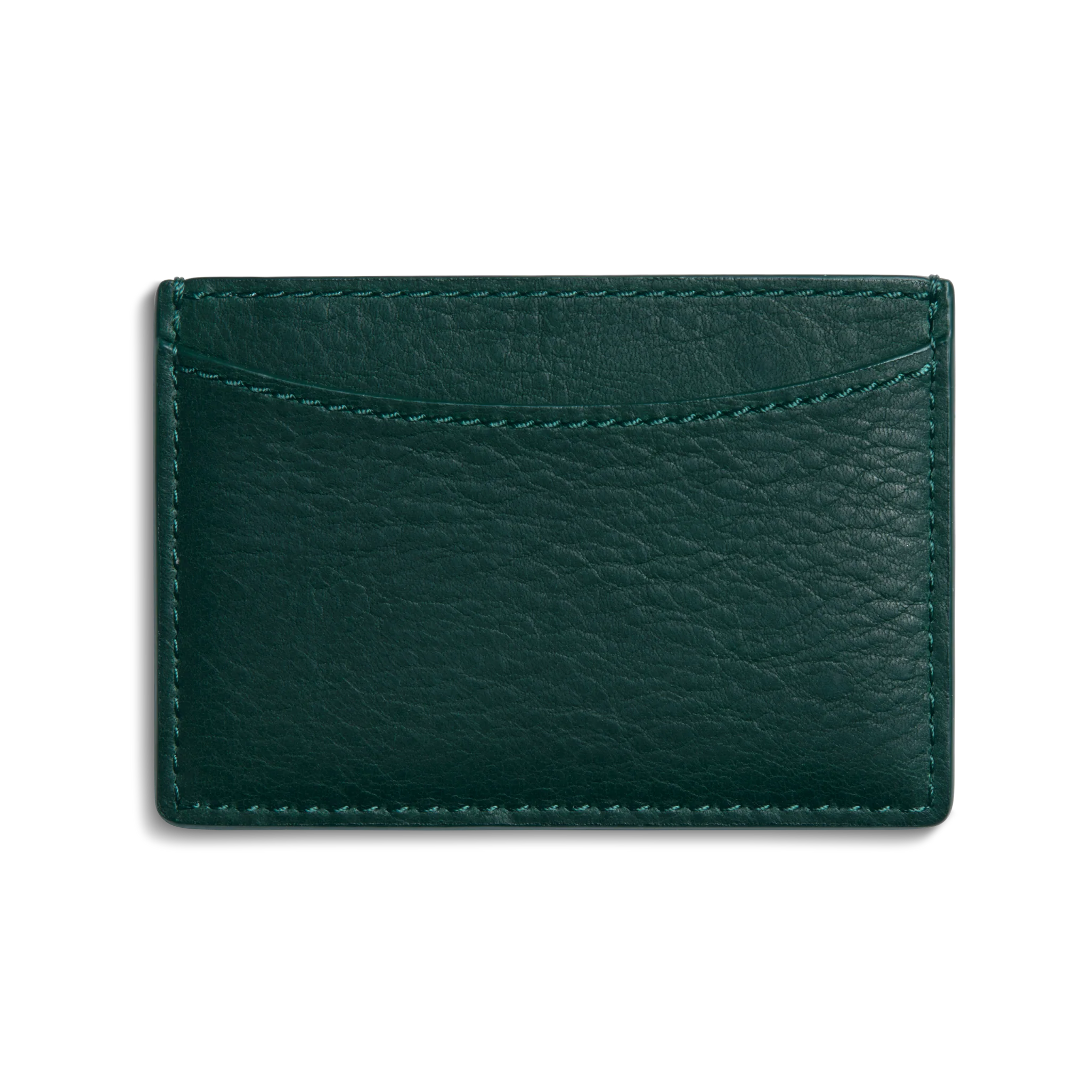 Leather 3 Pocket Card Case - Forest - Image 2