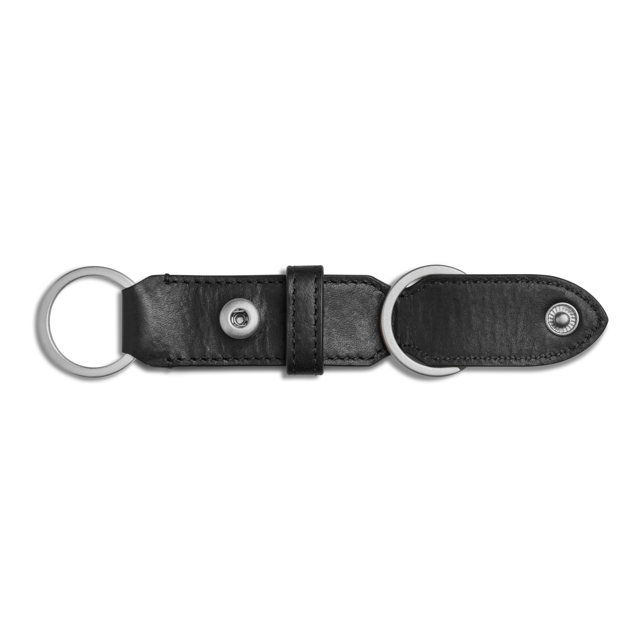 Leather Valet Key Fob - Black - Image 3