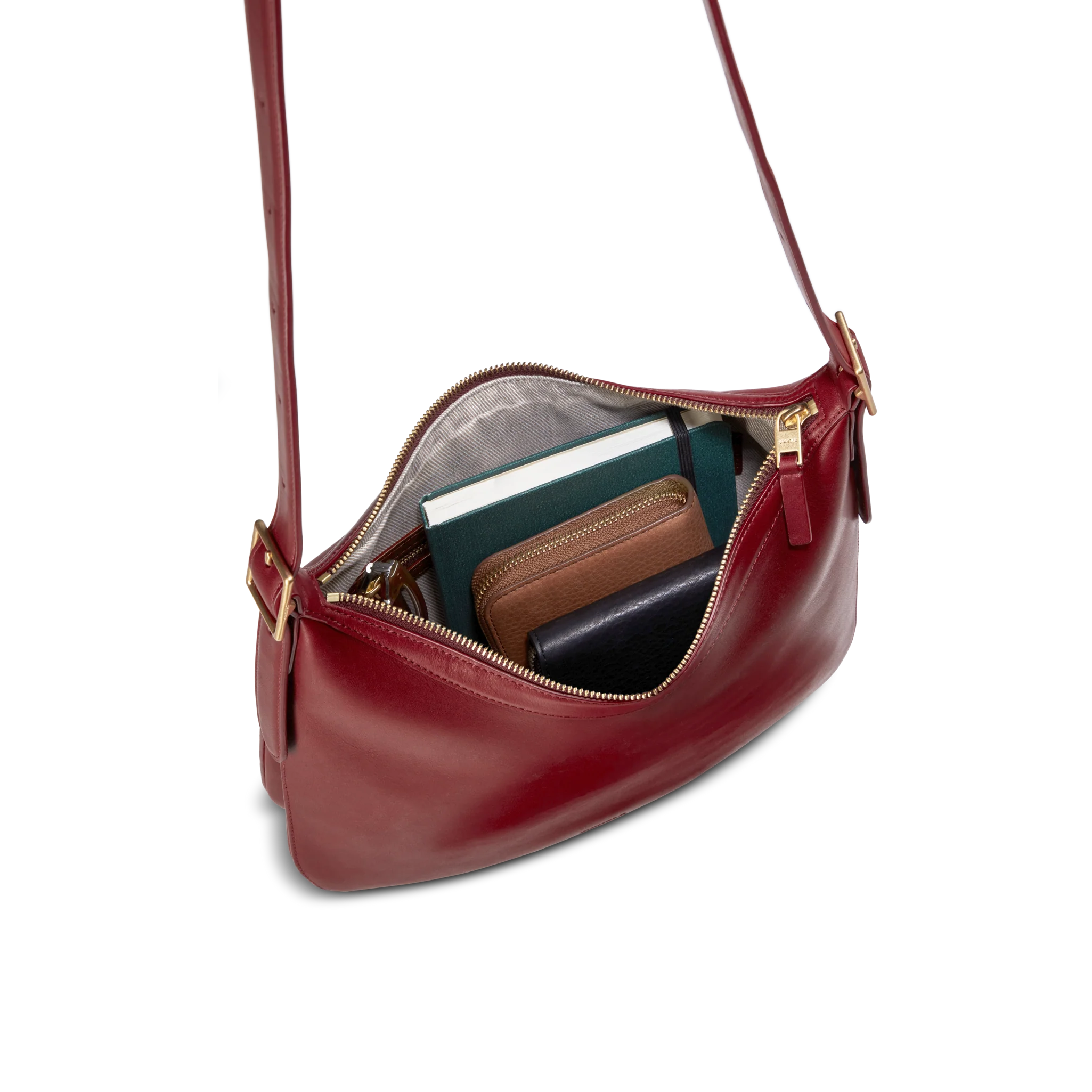 Medium Bixby Crossbody - Ruby - Image 5