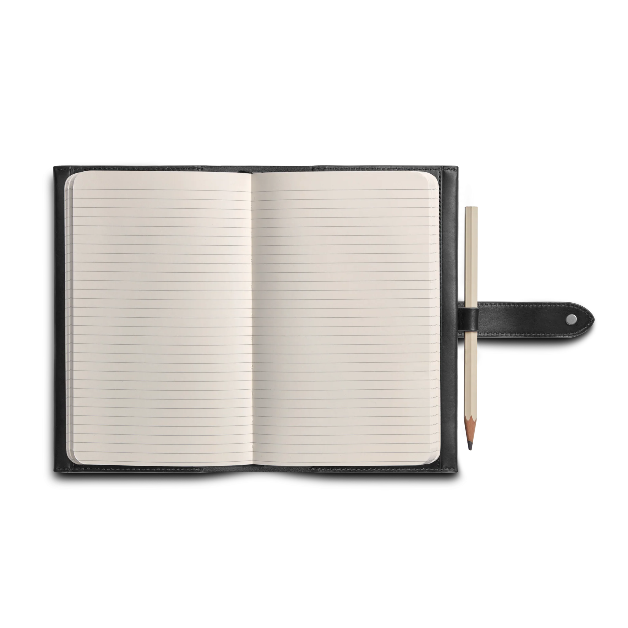 Medium Snap Journal Cover - Black Vachetta - Image 2