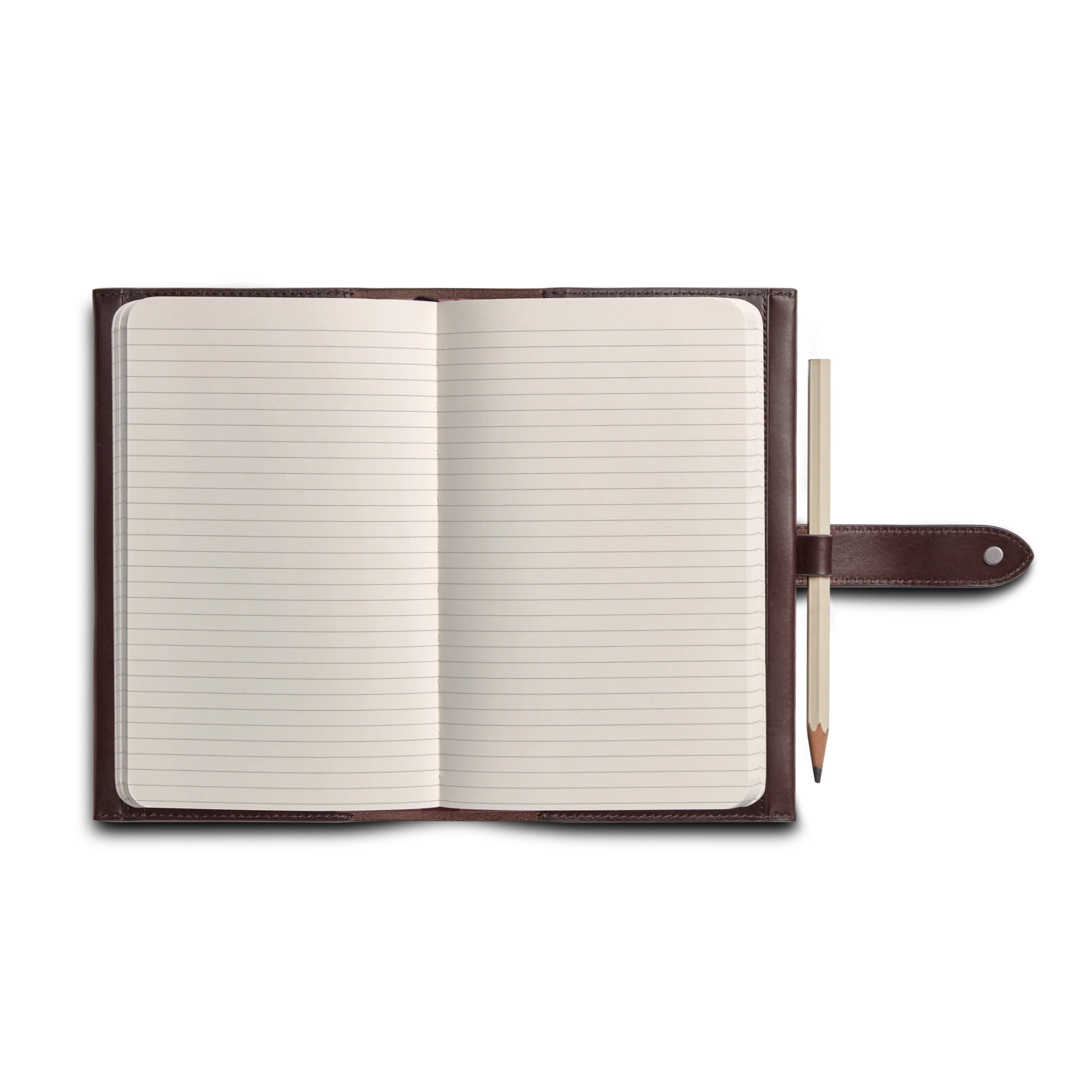 Medium Snap Journal Cover - Dark Brown Vachetta - Image 3