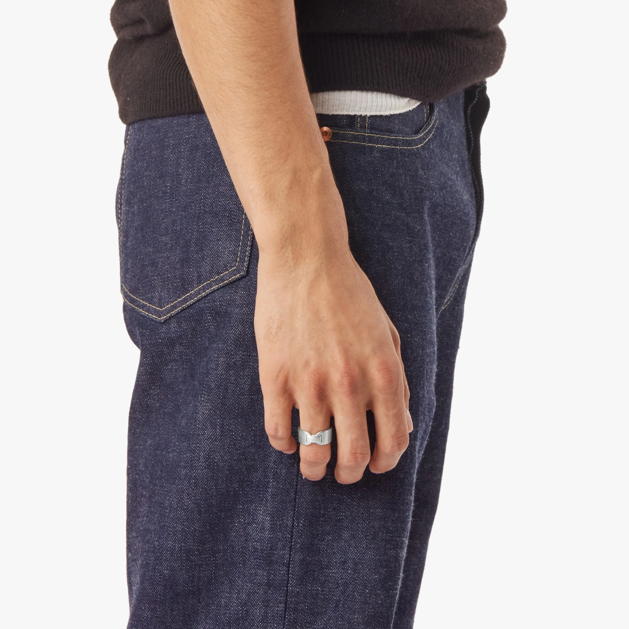 Men's Tag Ring - Sterling Silver - Image 2