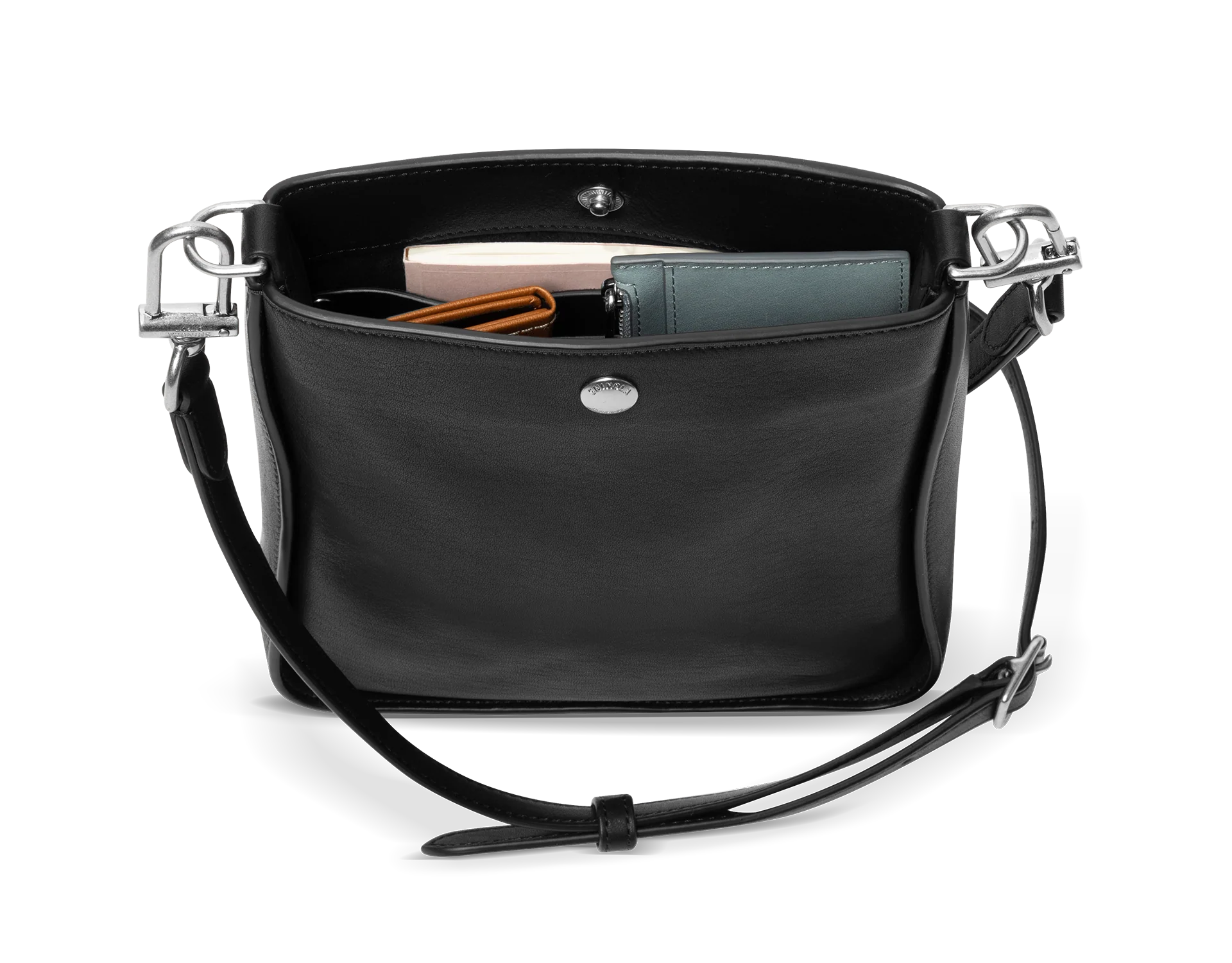Mini Pocket Crossbody Bag - Black - Image 5