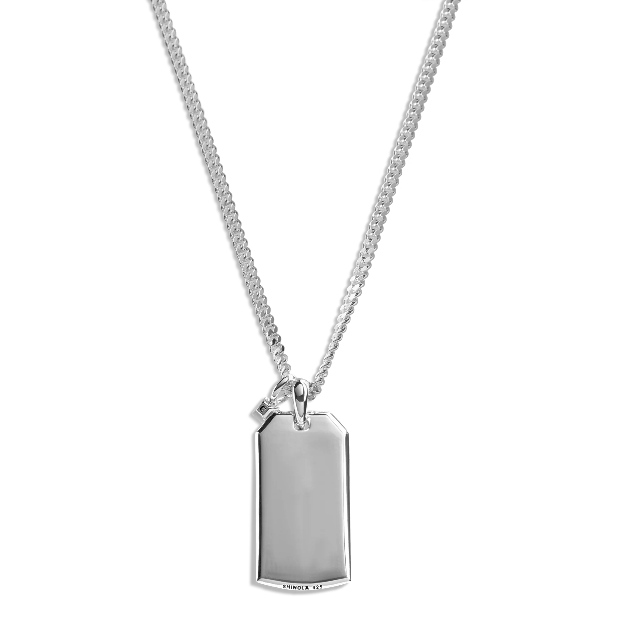 Ribbed Tag Necklace - Image 3