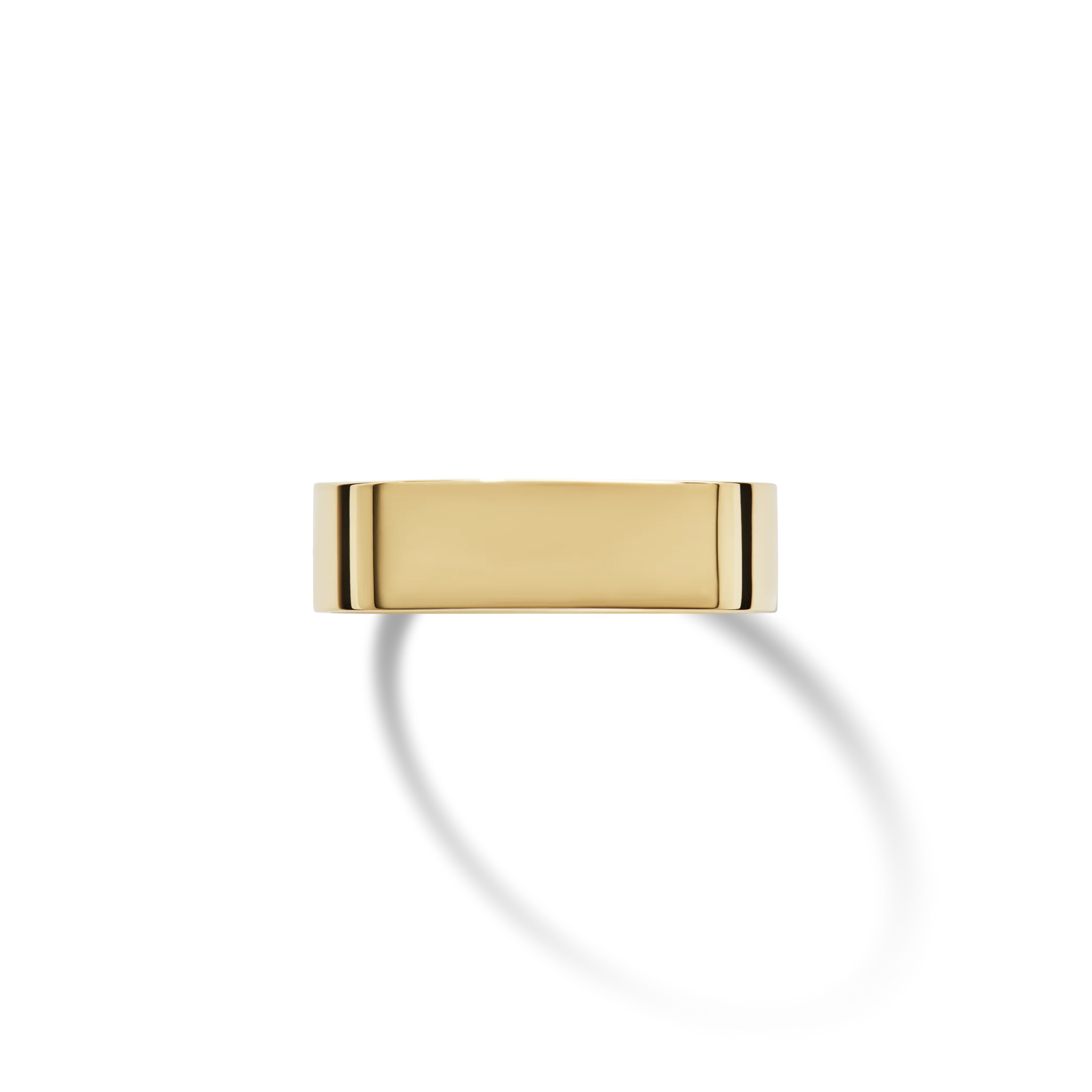 6mm Flat Yellow Gold Band - Image 3