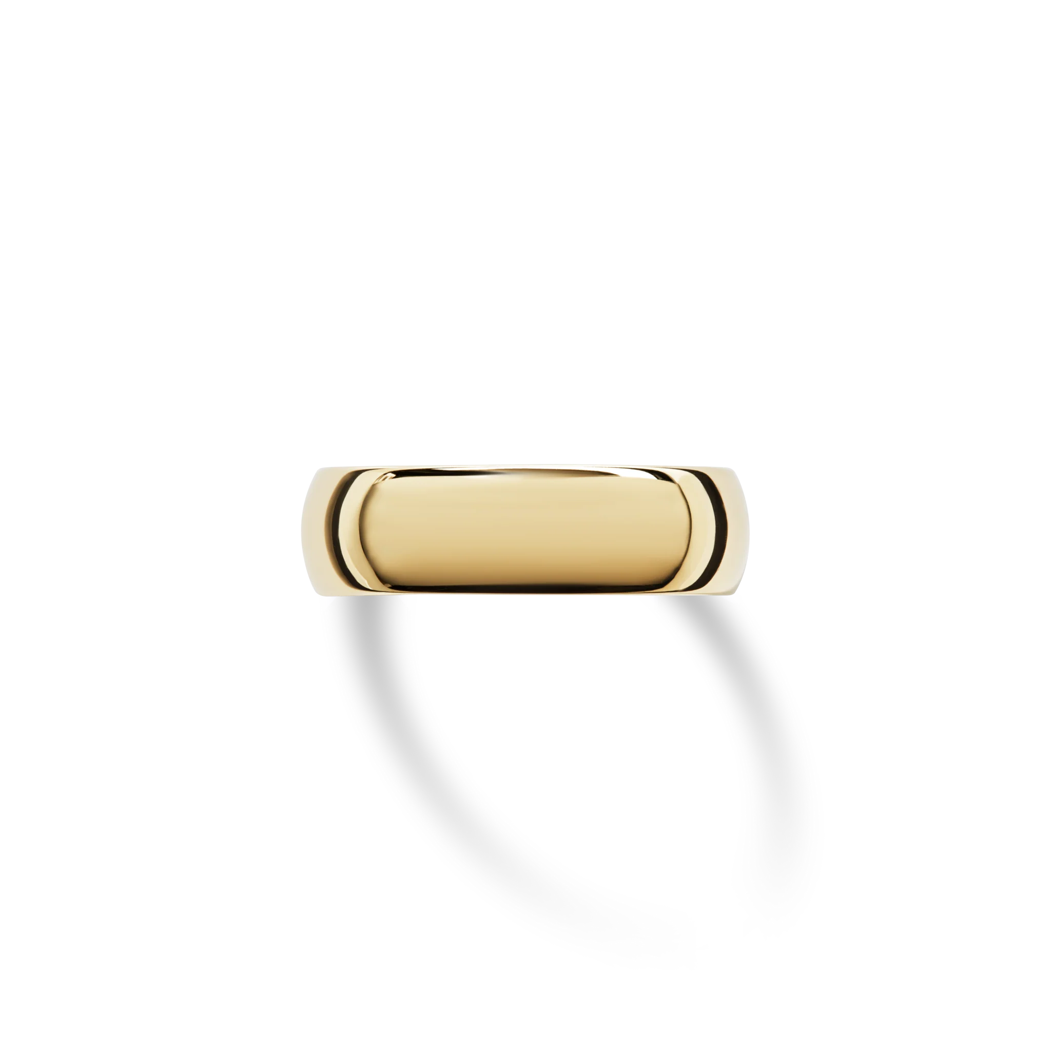 6mm Round Yellow Gold Band - Image 3