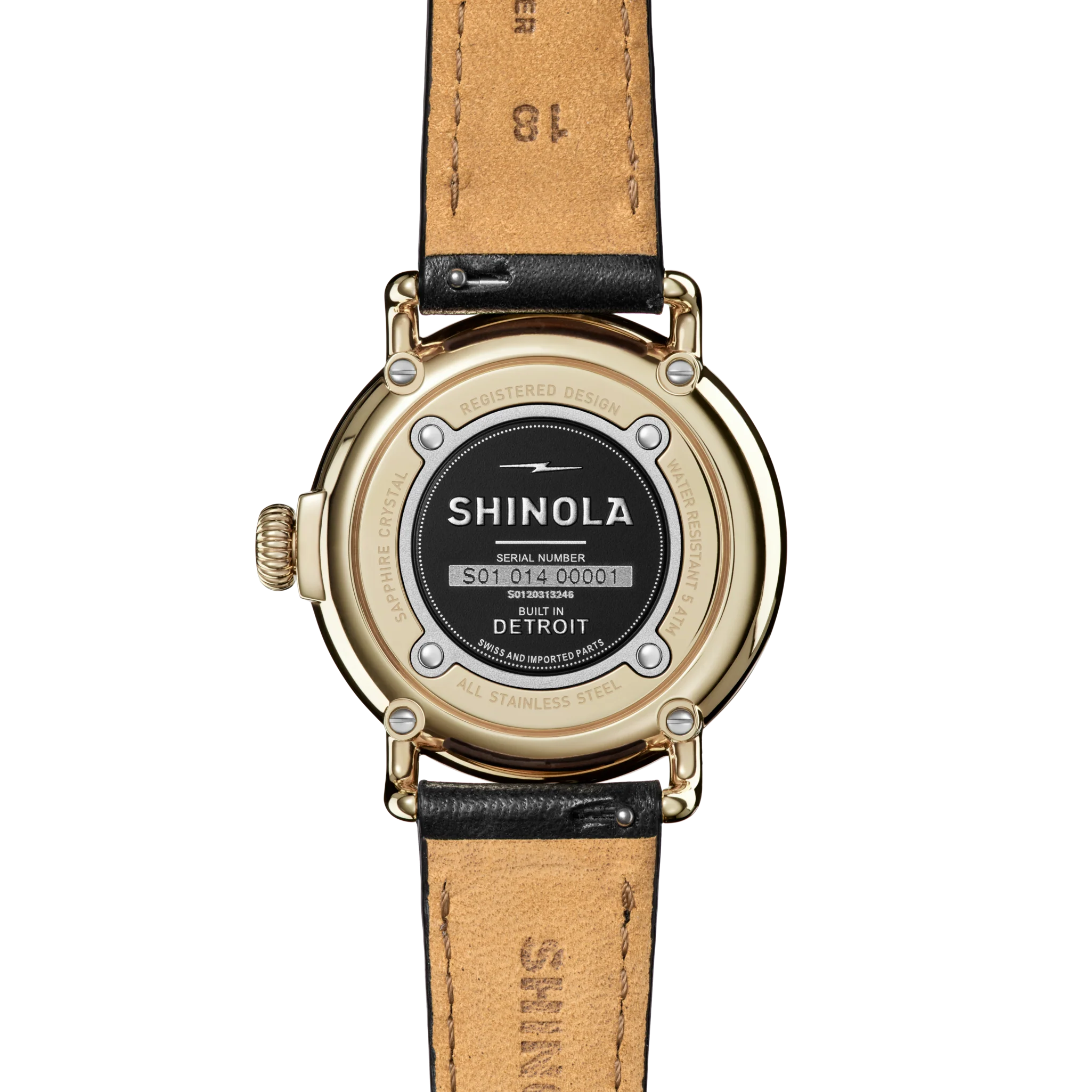 Runwell Watch - MOP Black Leather Strap - Image 4
