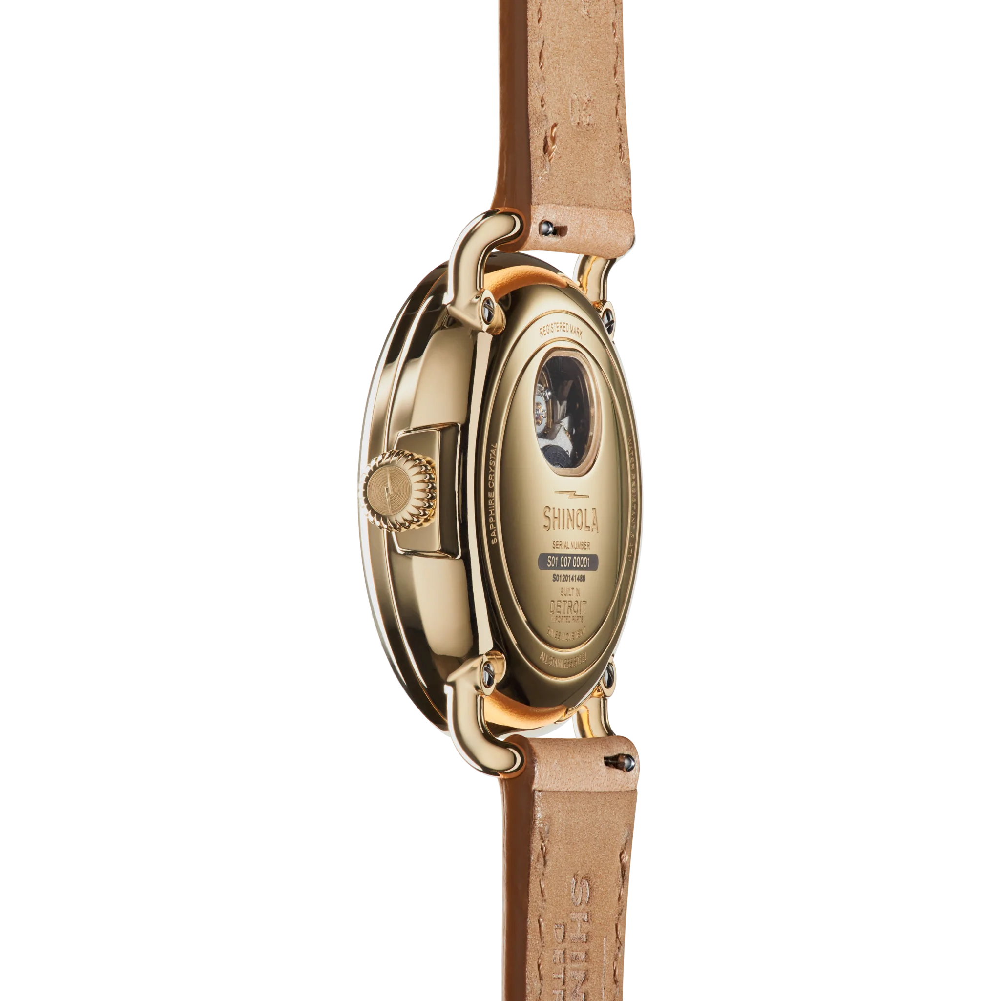 Runwell Automatic Watch - Natural Leather Strap - Image 4