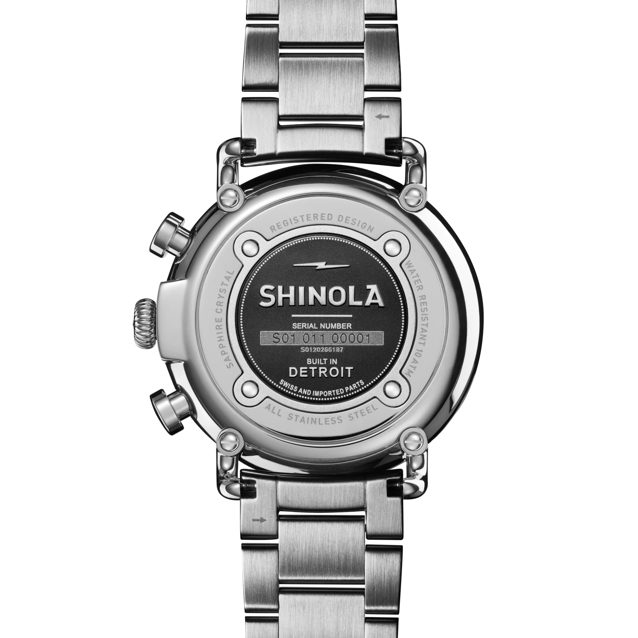 Runwell Chronograph Watch - Black - Image 4