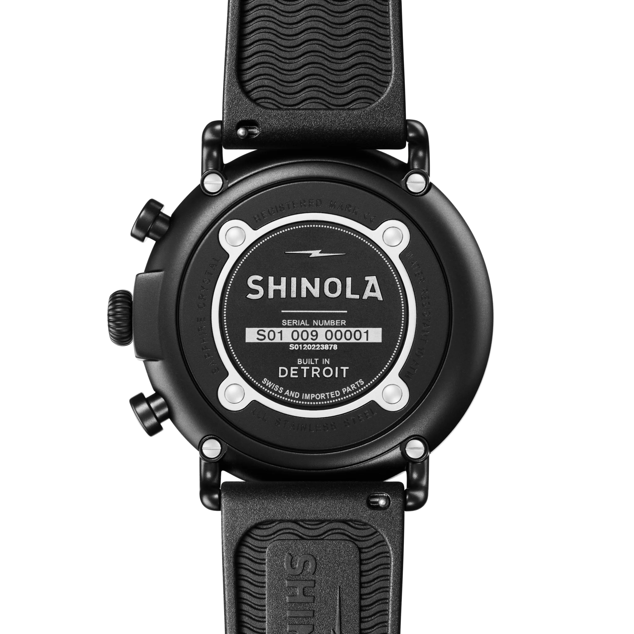 Runwell Chronograph Watch - Black - Image 3