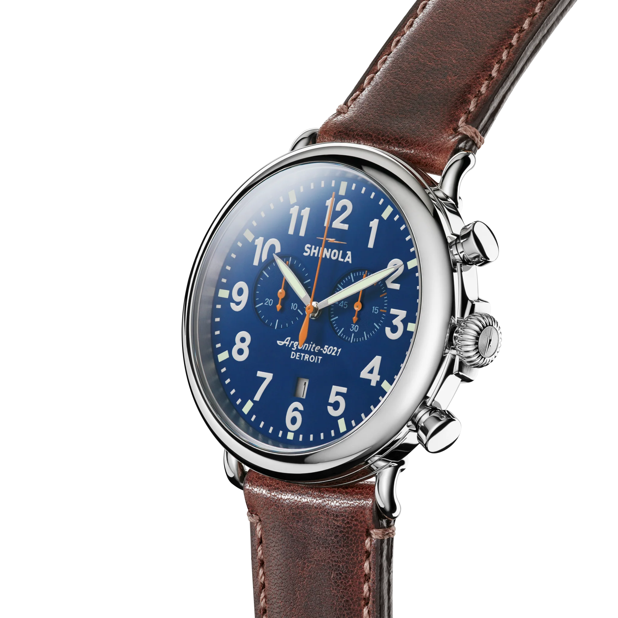 Runwell Chronograph Watch - Blue - Image 3
