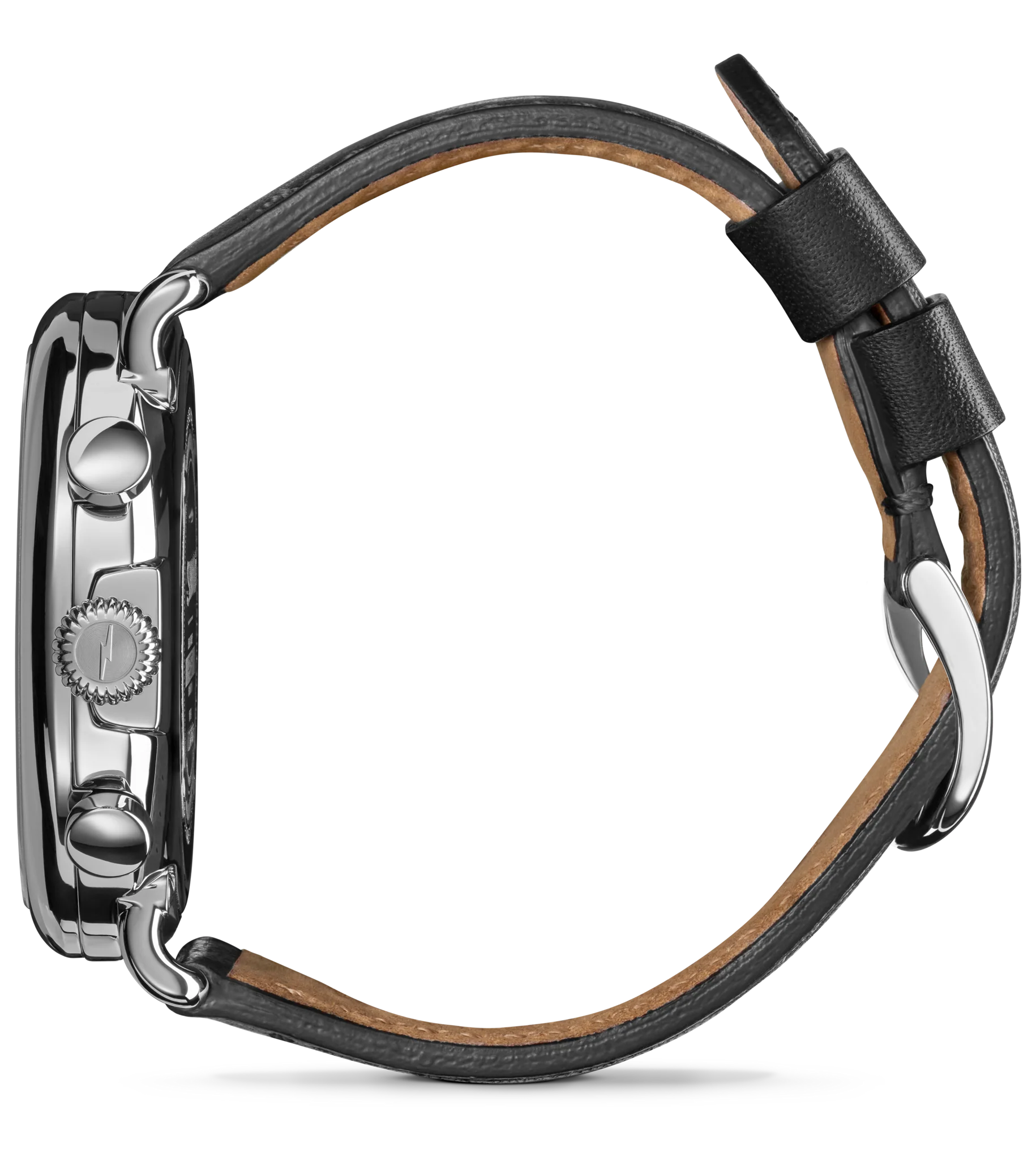 Runwell Chronograph Watch - Glossy Black - Image 5