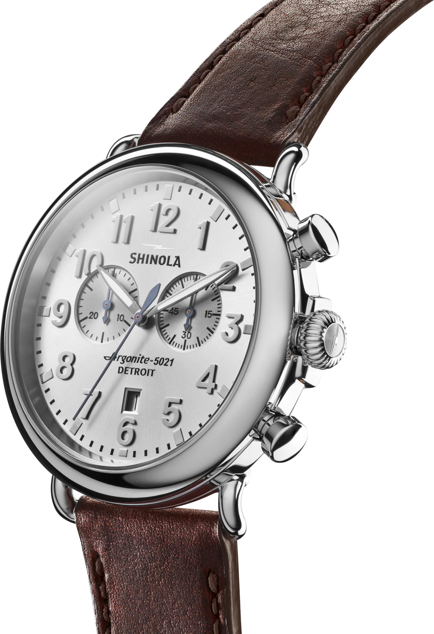 Runwell Chronograph Watch - Silver - Image 3