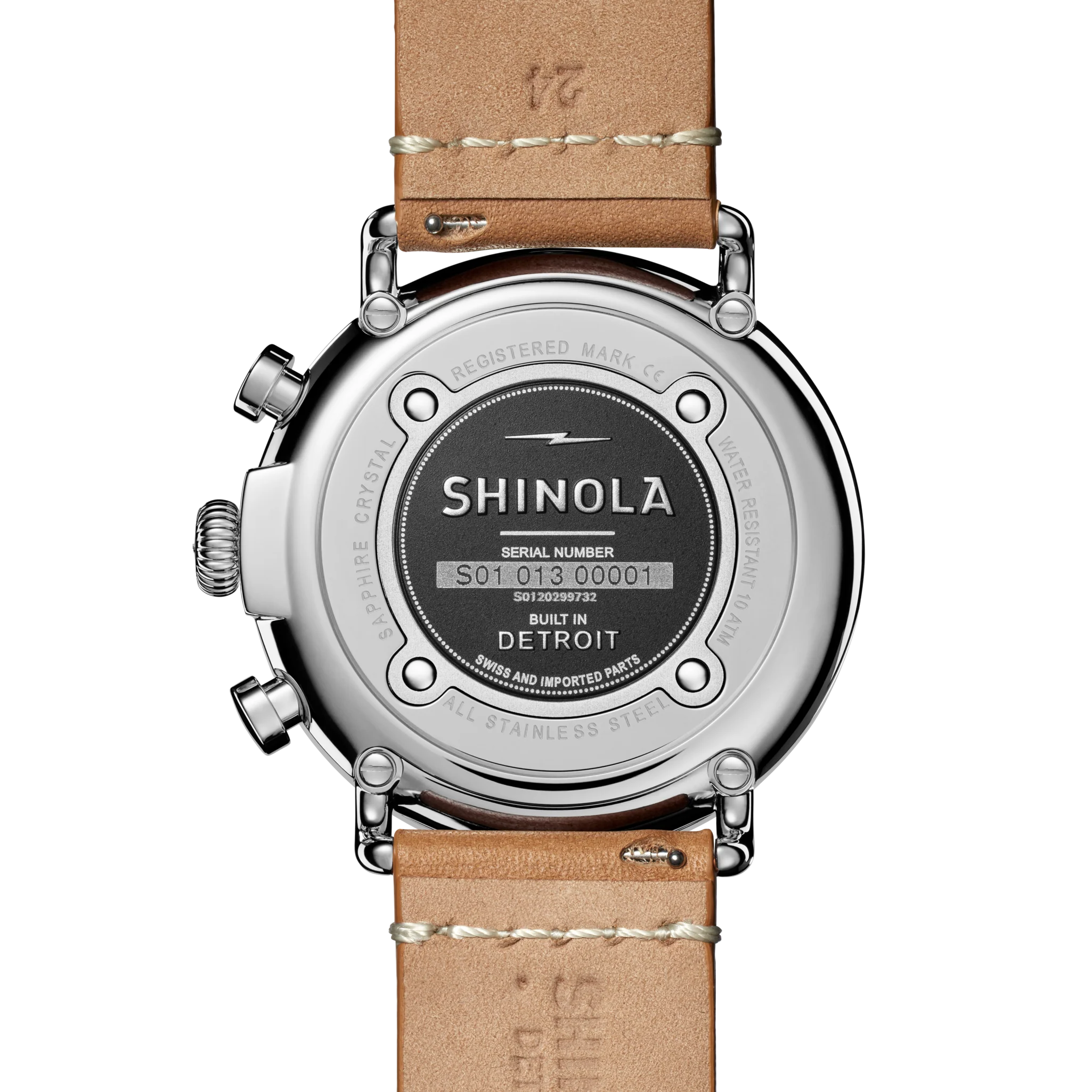 Runwell Chronograph Watch - White - Image 4