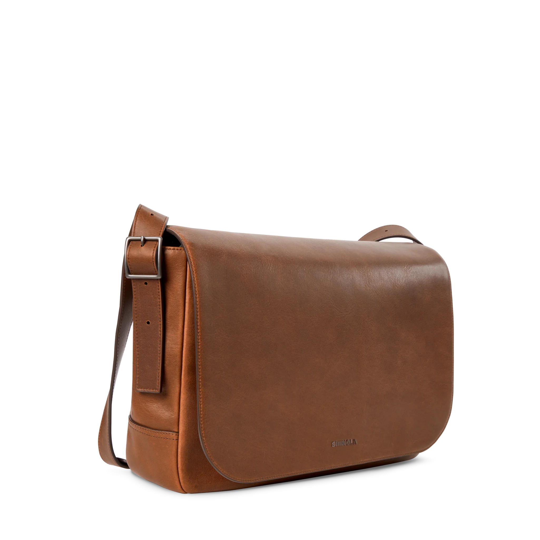 Runwell Messenger Bag - Medium Brown - Image 2