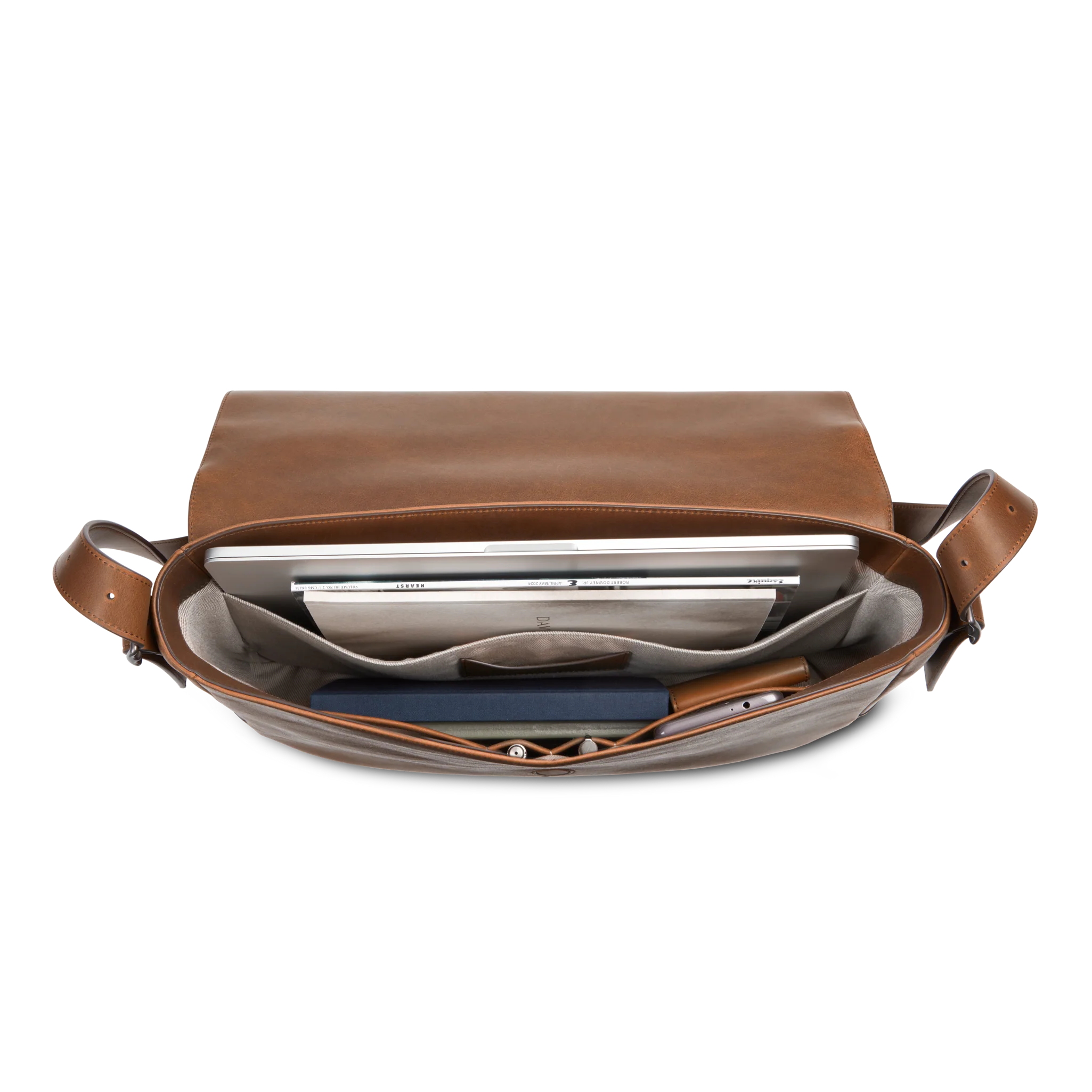 Runwell Messenger Bag - Medium Brown - Image 4