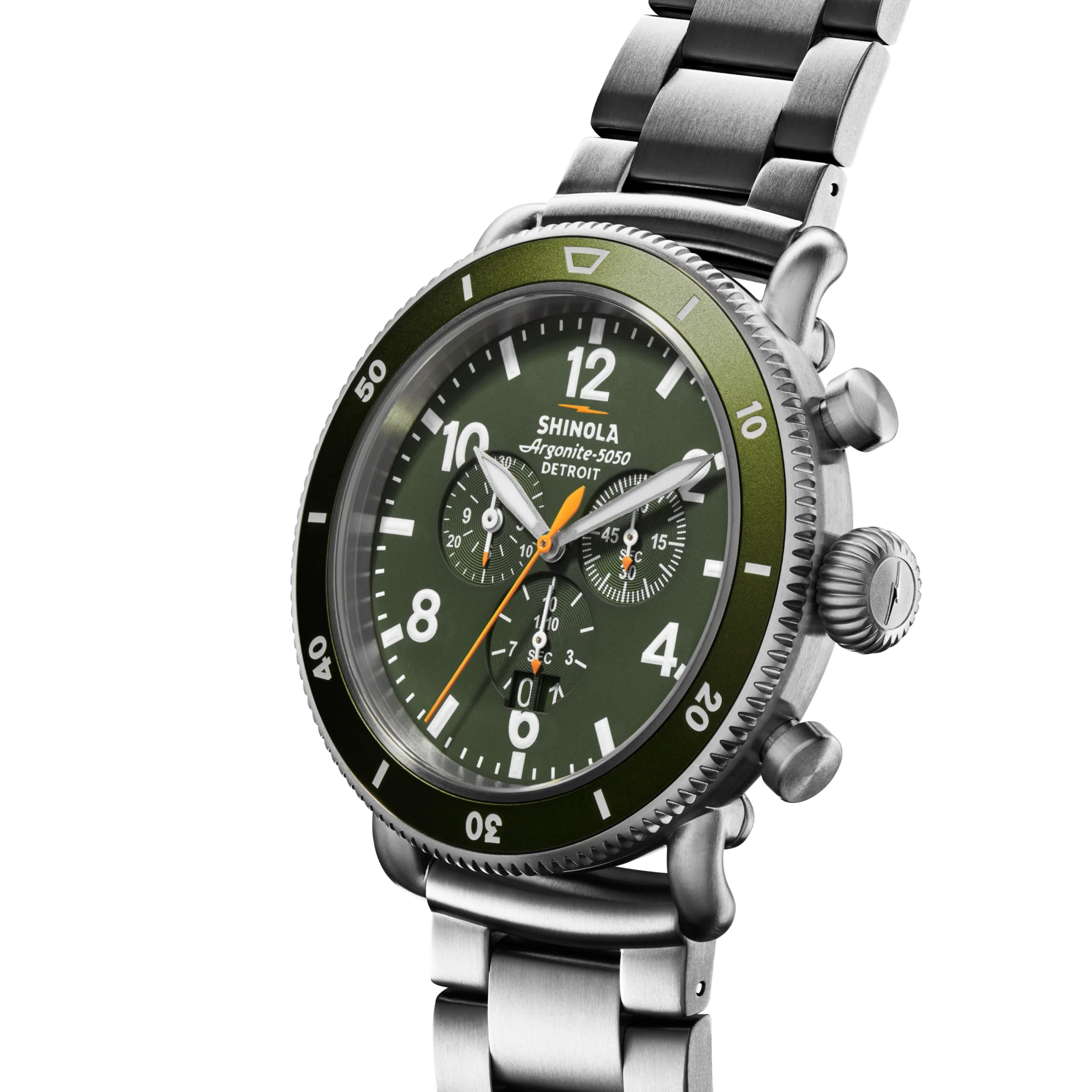 Runwell Sport Chronograph Watch - Dark Olive - Image 3