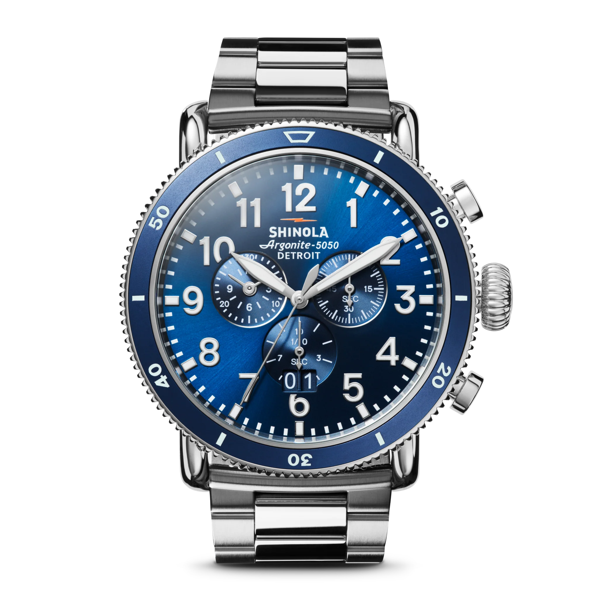 Runwell Sport Chronograph Watch - Midnight Blue