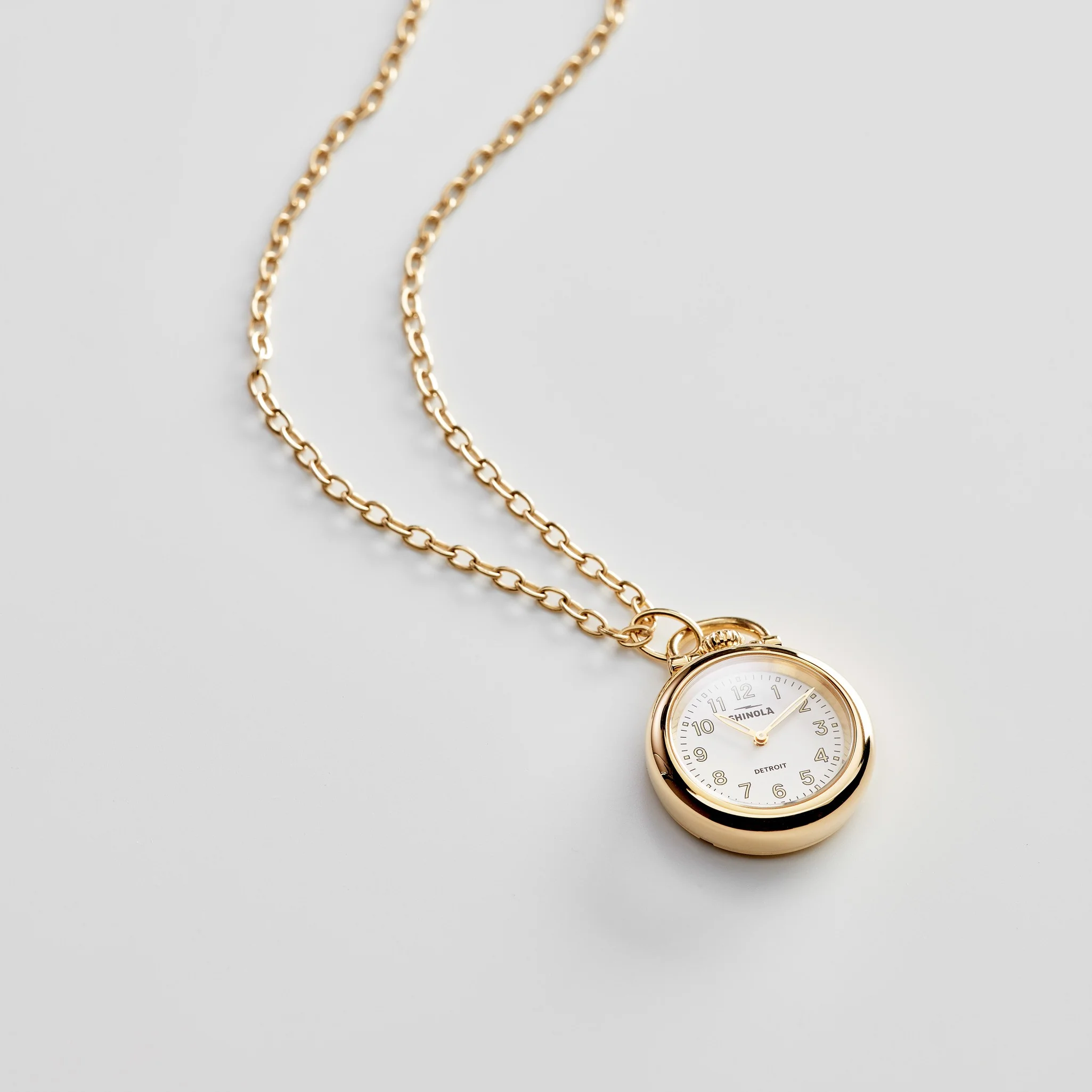 Runwell Watch Pendant Necklace - White - Image 5