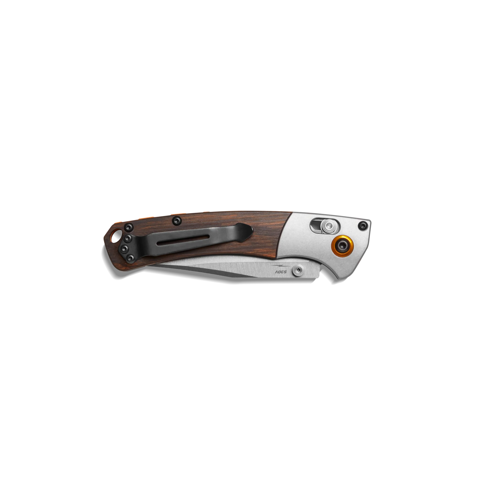 Shinola + Benchmade Mini Crooked River Pocket Knife - Steel - Image 3