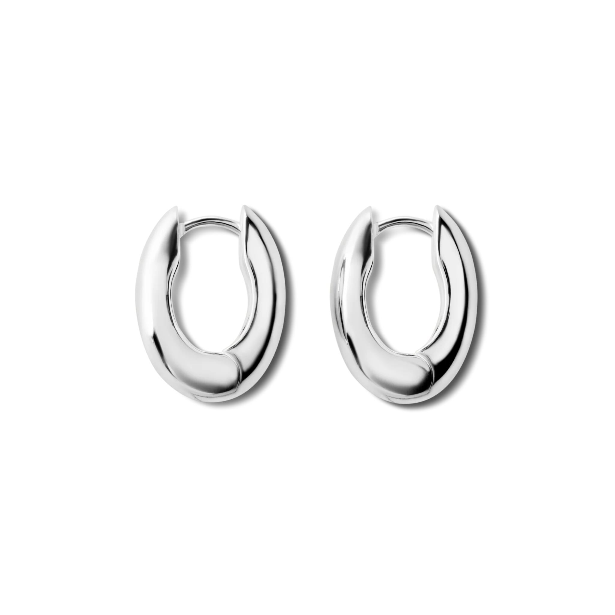Signature Chubby Huggie Earrings - Sterling Silver