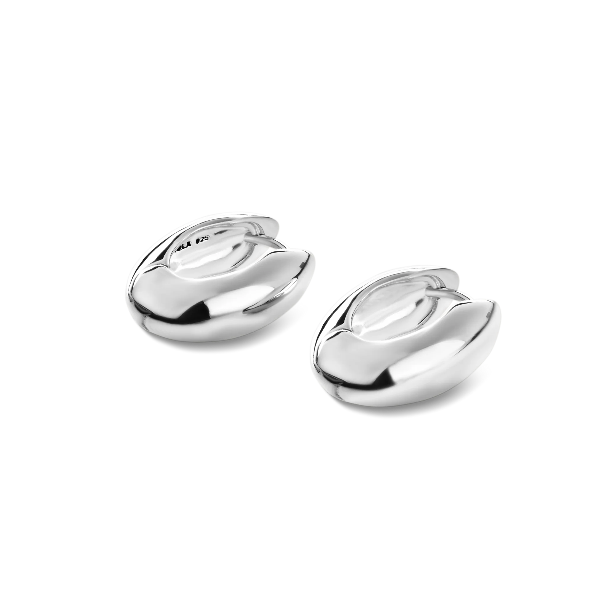Signature Chubby Huggie Earrings - Sterling Silver - Image 3