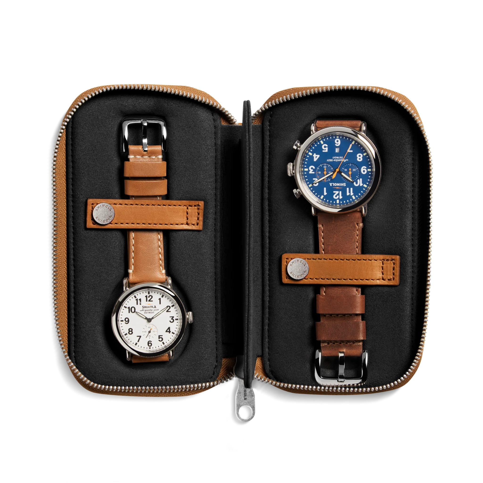 Travel Watch Case - Tan - Image 3