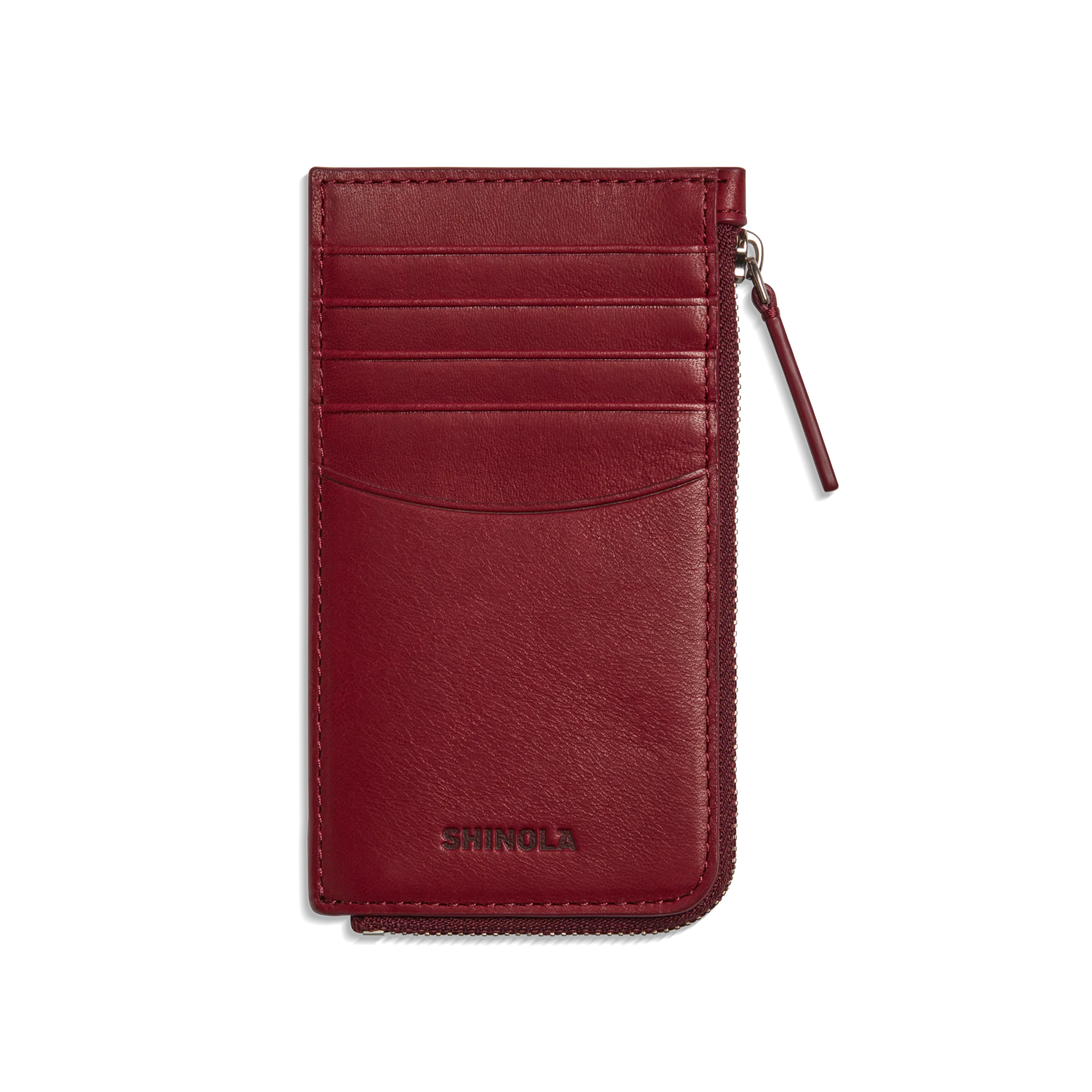 Zip Around Card Case - Ruby